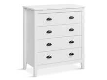Load image into Gallery viewer, Congo 4 Drawers Tallboy - White