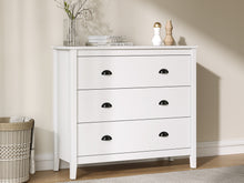 Load image into Gallery viewer, Congo 3 Drawers Tallboy - White
