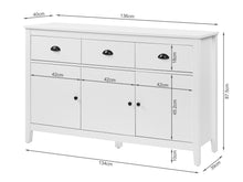 Load image into Gallery viewer, Congo Sideboard Buffet Table - White
