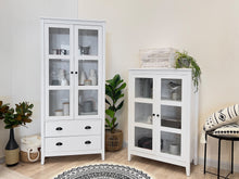 Load image into Gallery viewer, Congo Display Cabinet with 2 Drawer - White
