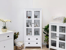 Load image into Gallery viewer, Congo Display Cabinet with 2 Drawer - White
