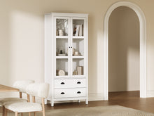 Load image into Gallery viewer, Congo Display Cabinet with 2 Drawer - White

