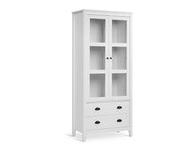 Load image into Gallery viewer, Congo Display Cabinet with 2 Drawer - White
