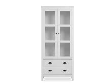 Load image into Gallery viewer, Congo Display Cabinet with 2 Drawer - White
