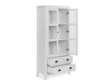 Load image into Gallery viewer, Congo Display Cabinet with 2 Drawer - White
