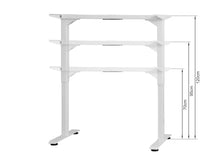Load image into Gallery viewer, Bennie 120cm Dual Motor Electric Standing Desk - White