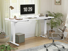 Load image into Gallery viewer, Bennie 160cm Dual Motor Electric Standing Desk - White
