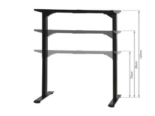 Load image into Gallery viewer, Bennie 120cm Dual Motor Electric Standing Desk - Black