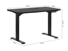 Load image into Gallery viewer, Bennie 120cm Dual Motor Electric Standing Desk - Black
