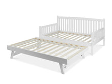 Load image into Gallery viewer, Herbert Single Wooden Trundle Bed Frame - White