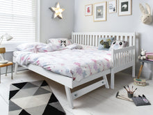 Load image into Gallery viewer, Herbert Single Wooden Trundle Bed Frame - White