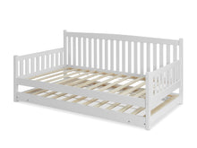 Load image into Gallery viewer, Herbert Single Wooden Trundle Bed Frame - White
