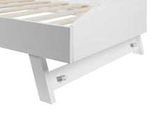 Load image into Gallery viewer, Hobson Single Wooden Trundle Bed Frame - White