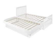 Load image into Gallery viewer, Hobson Single Wooden Trundle Bed Frame - White