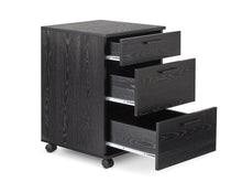 Load image into Gallery viewer, Nakia 3 Drawer Filing Cabinet - Black