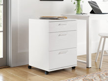 Load image into Gallery viewer, Nakia 3 Drawer Filing Cabinet - White