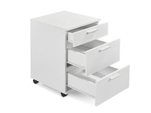 Load image into Gallery viewer, Nakia 3 Drawer Filing Cabinet - White
