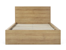 Load image into Gallery viewer, Harris Double Wooden Bed Frame with Storage - Oak