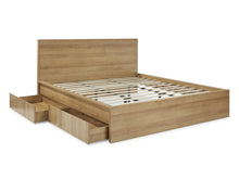 Load image into Gallery viewer, Harris Super King Bed Frame with Storage - Oak
