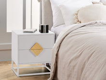 Load image into Gallery viewer, Alaska Wooden Bedside Table - White
