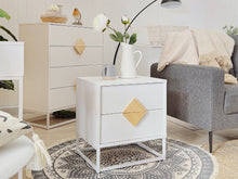 Load image into Gallery viewer, Alaska Wooden Bedside Table - White
