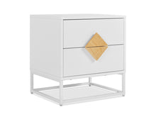 Load image into Gallery viewer, Alaska Wooden Bedside Table - White
