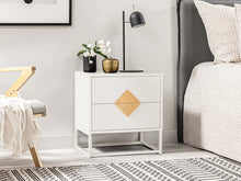 Load image into Gallery viewer, Alaska Wooden Bedside Table - White
