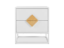 Load image into Gallery viewer, Alaska Wooden Bedside Table - White
