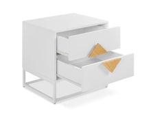 Load image into Gallery viewer, Alaska Wooden Bedside Table - White
