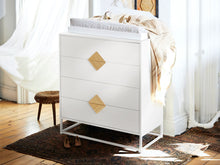 Load image into Gallery viewer, Alaska Wooden Tallboy 4 Drawers - White