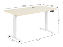 Load image into Gallery viewer, Bennie 140cm Electric Standing Desk - Beige

