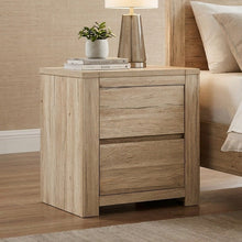 Load image into Gallery viewer, Borneo Wooden Bedside Table - Oak