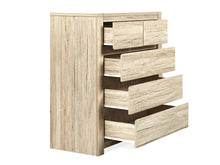 Load image into Gallery viewer, Borneo 5 Drawers Tallboy - Oak