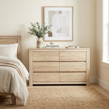 Load image into Gallery viewer, Borneo 6 Drawers Lowboy - Oak