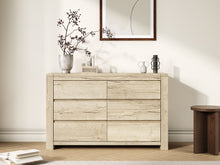 Load image into Gallery viewer, Borneo 6 Drawers Lowboy - Oak
