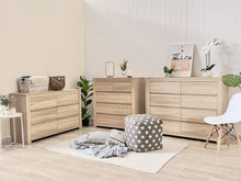 Load image into Gallery viewer, Borneo 6 Drawers Lowboy - Oak
