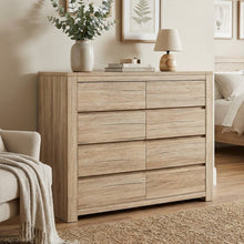 Load image into Gallery viewer, Borneo 8 Drawers Lowboy - Oak