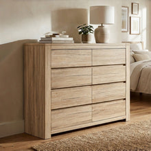 Load image into Gallery viewer, Borneo 8 Drawers Lowboy - Oak
