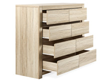 Load image into Gallery viewer, Borneo 8 Drawers Lowboy - Oak