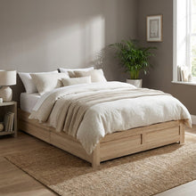 Load image into Gallery viewer, Borneo Queen Storage Bed - Oak
