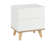 Load image into Gallery viewer, Hudson Wooden Bedside Table  - White