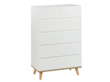 Load image into Gallery viewer, Hudson 6 Drawers Tallboy - White
