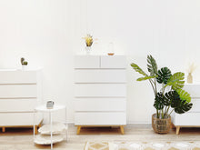 Load image into Gallery viewer, Hudson 6 Drawers Tallboy - White
