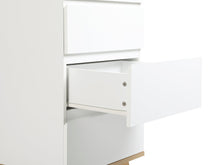 Load image into Gallery viewer, Hudson Wooden Slim Tallboy 6 Drawers - White
