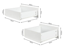 Load image into Gallery viewer, Hudson Wooden Slim Tallboy 6 Drawers - White