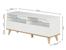 Load image into Gallery viewer, Hudson 1.3M Entertainment Unit - White
