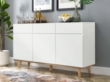 Load image into Gallery viewer, Hudson 1.35m Sideboard Buffet Table - White
