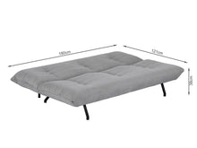 Load image into Gallery viewer, 22995 - Bolivia 3 Seater Sofa Bed - Grey - Betalife
