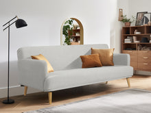 Load image into Gallery viewer, Silverton 3 Seater Sofa Bed - Light Grey
