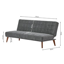 Load image into Gallery viewer, Homer 3 Seater Sofa Bed - Dark Grey